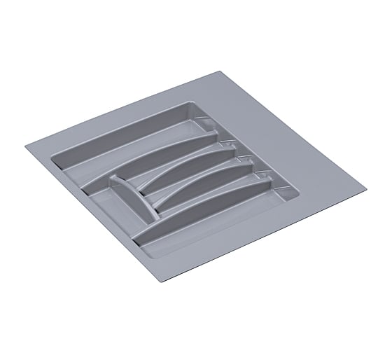 Изображение товара Лоток универсальный для столовых приборов Hafele серый 281x498x46 мм 556.46.501