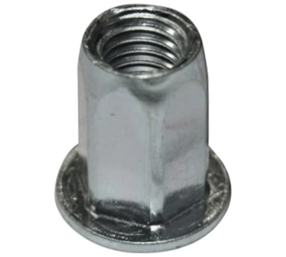 Изображение товара Заклепка-гайка ЦКИ м6, плоский, шестигранная, А2, bralo, 10 шт. 48306