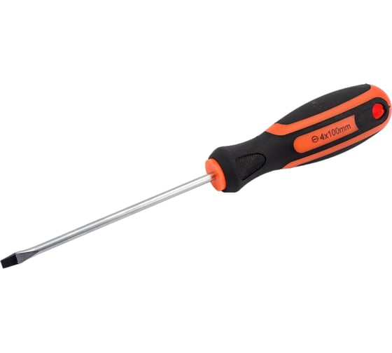 Изображение товара Отвертка прямой шлиц КВАЛИТЕТ SL4x100 мм ОП-4-100 6620426