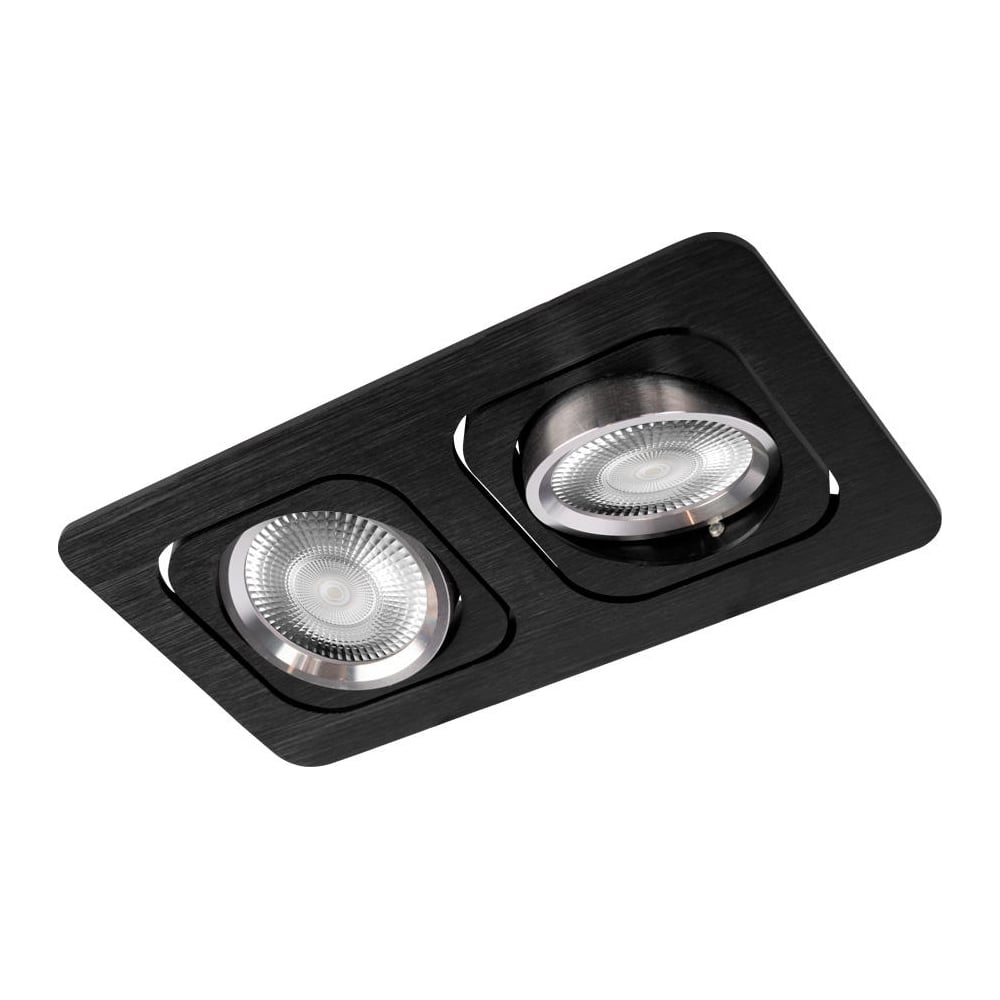 Изображение товара Встраиваемый светильник LOFT IT Trick 10342/2 Black 2x7 Вт для натяжных потолков