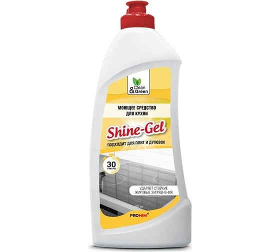 Изображение товара Моющее средство для кухни Прохим "Shine-Gel" антижир, гель 500 мл CG8076