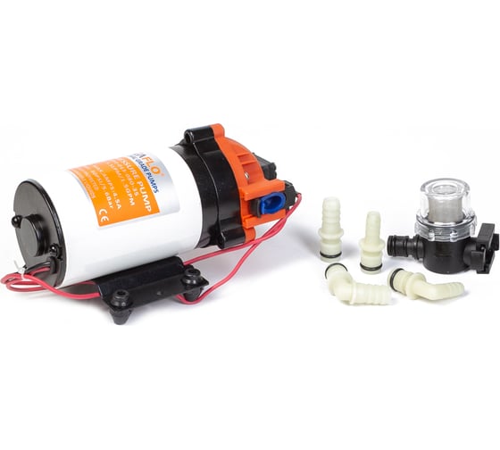 Изображение товара Помпа водоподающая мембранная SeaFlo 5.5 л/мин, 5.5BAR, 24V SFDP2-015-080-35