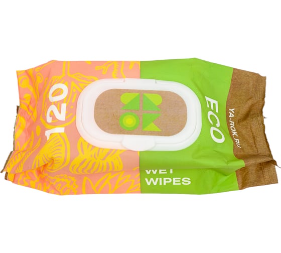 Изображение товара Детские влажные салфетки ЯРОК с алоэ вера, 120 шт. 1/10(4630013570243) УТ-00000191