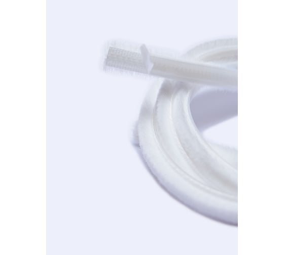 Изображение товара Фетр уплотнитель для москитных сеток щеточный самоклеящийся KOMFORT москитные системы 7 6 мм белый 2 м ФУМС5447