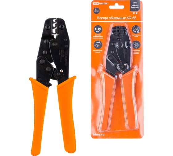 Изображение товара Обжимные клещи TDM ELECTRIC КО-6Е 6-16мм SQ1001-0003