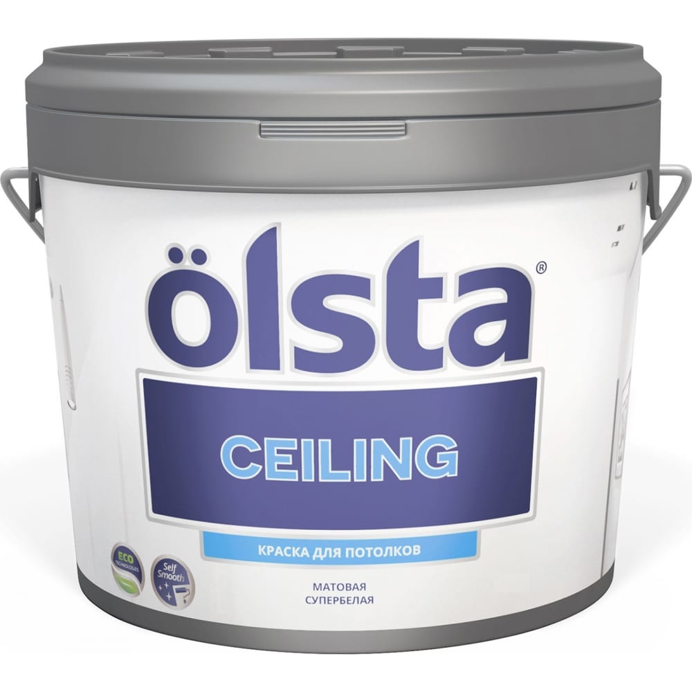 фото Краска для потолков olsta ceiling база a 2.7 л ocea-27