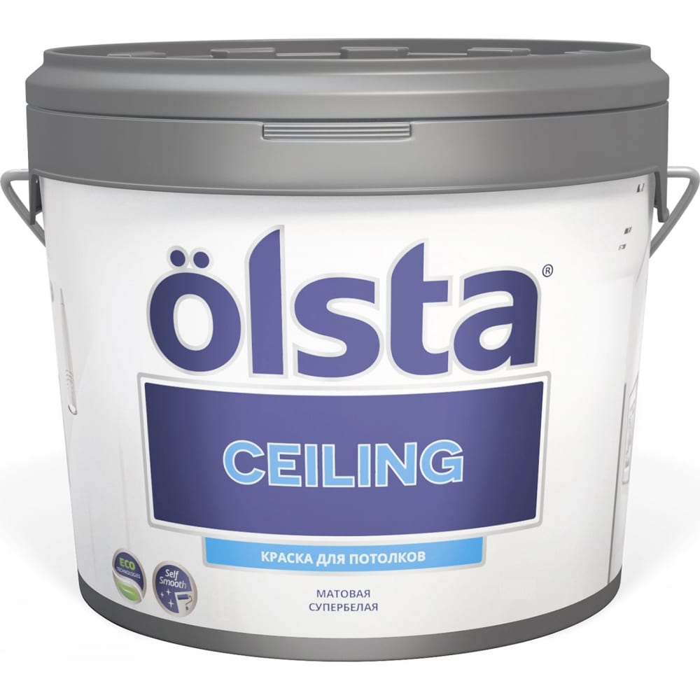 фото Краска для потолков olsta ceiling база a 0.9 л ocea-09