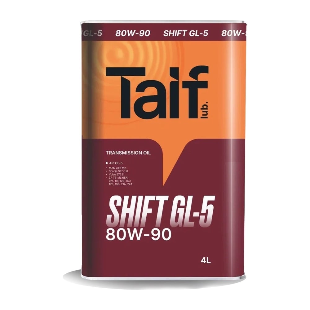 Изображение товара Автомобильное масло TAIF SHIFT GL-5 80W-90, 4 л 214050