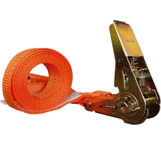 Изображение товара Комплект стяжных ремней GROSCO с крюками для крепления груза с храповым механизмом 5-10 т, 3 м 50 мм, 10 шт RST05003C0