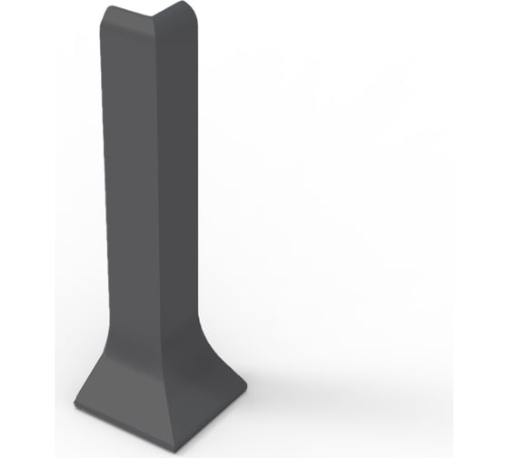 Изображение товара Угол внешний для плинтуса ДИАЛ 60 ЧЕРНЫЙ матовый 4687204783685