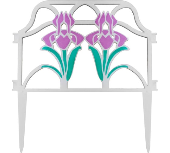 Изображение товара Заборчик Дачная мозаика "Ирисы" 2,8м 11158