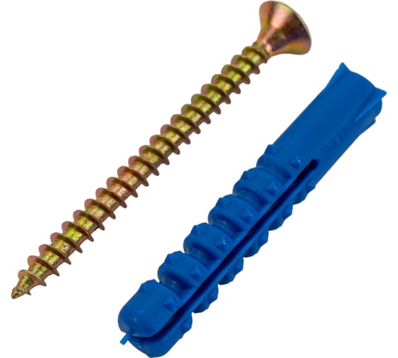 Изображение товара Набор крепления плинтусов VIPкрепеж 10/60 дюбель ежик 4шт/4шт 23018 VIP