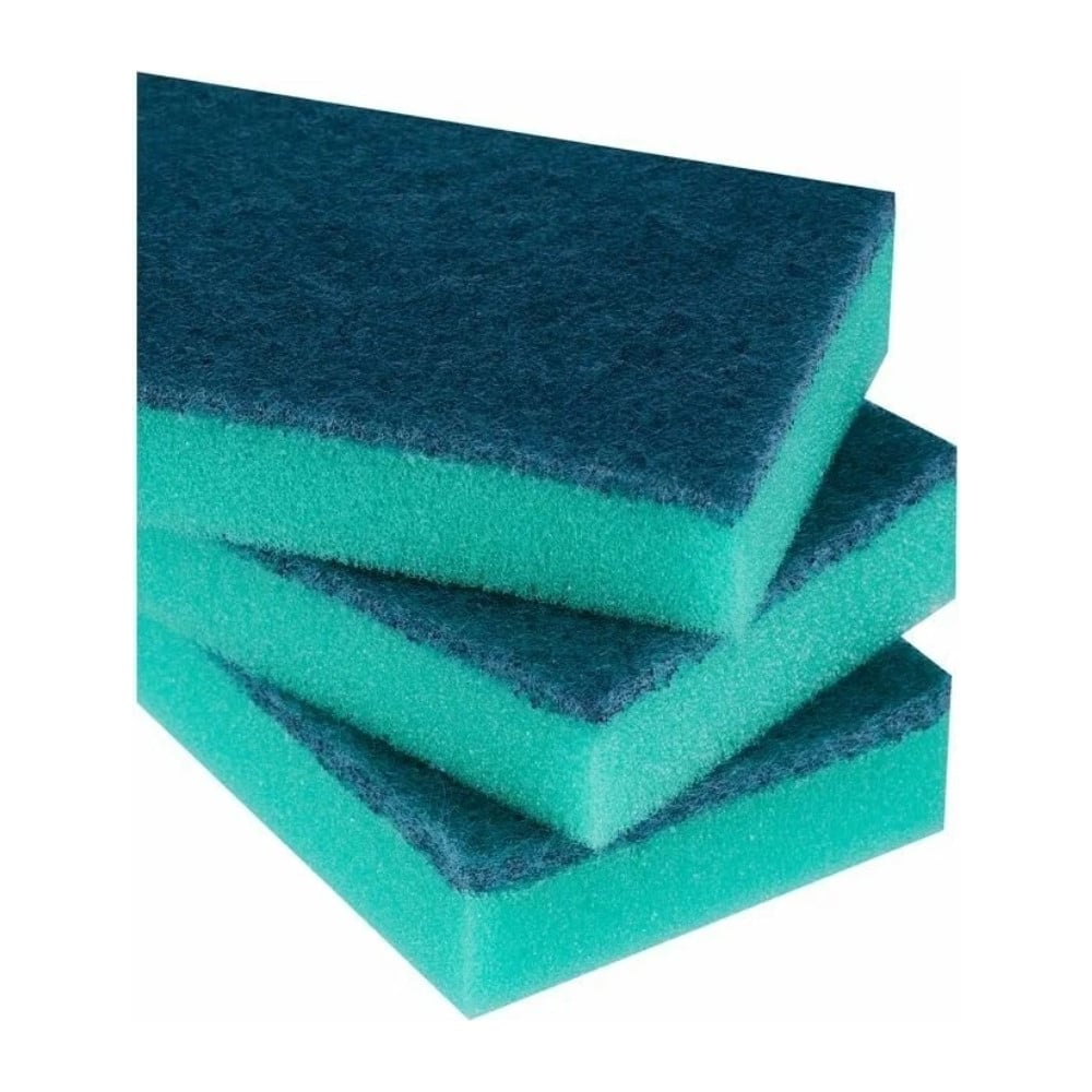 Изображение товара Губки для посуды Vega с абразивным слоем 5 шт зеленые