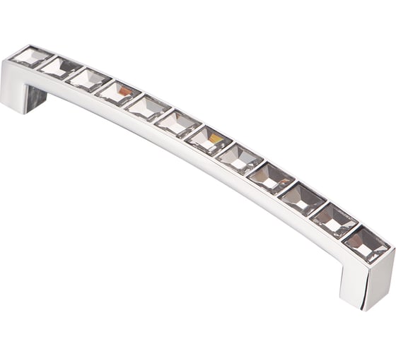 Изображение товара Ручка-скоба Kerron с кристаллами, 128 мм, хром ACR02-128