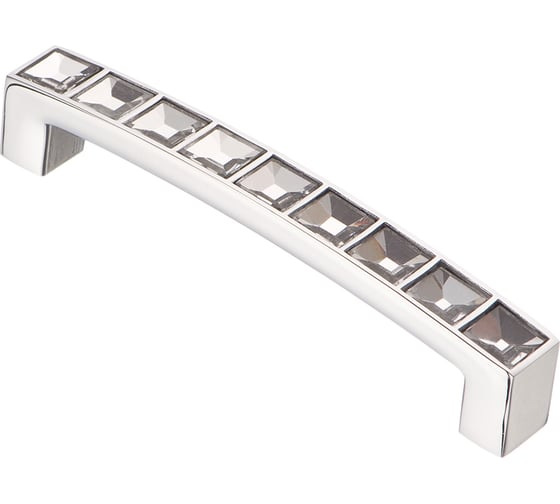 Изображение товара Ручка-скоба с кристаллами KERRON 96 мм, Д105 Ш12 В21, хром CRL02-96