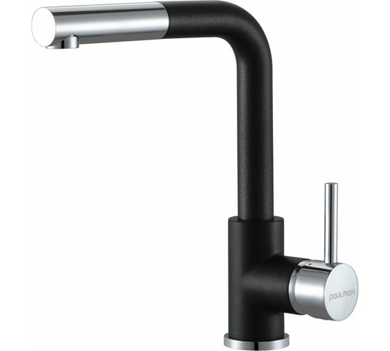 Изображение товара Смеситель для кухни Paulmark KASSEL, черный,  Ka214311-BLM