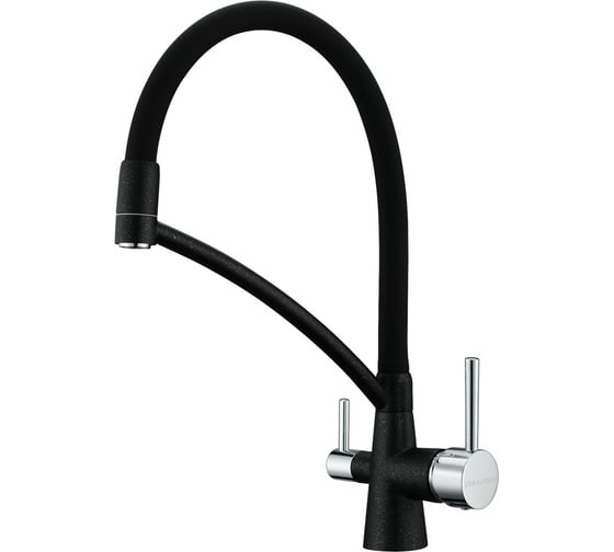 Изображение товара Смеситель для кухни Paulmark SIEGEN, черный,  Si213111-BLM
