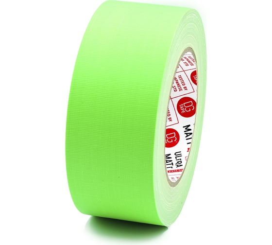 Изображение товара Клейкая лента DGTAPE ultraMATT - Гаффа тейп 50мм/25м - Зеленый (светится в ультрафиолете) UMF50/25/G