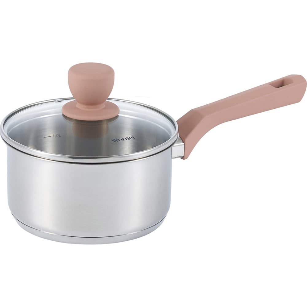 Изображение товара Ковш WERNER ELETTO 16см 1,7л с стеклянной крышкой для индукционных плит