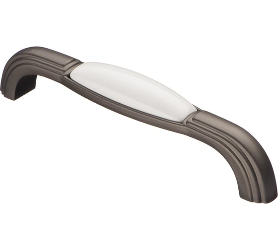 Изображение товара Ручка-скоба Kerron с фарфором, 128 мм, графит SF14-11-128 GF