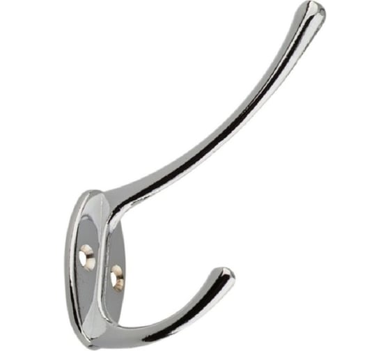 Изображение товара Крючок мебельный Trodos ZY-116 2-рожковый, сплав ЦАМ, хром 302011