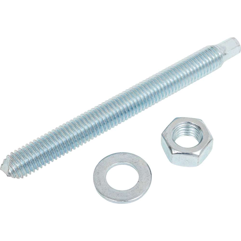 Изображение товара HIMTEX Шпилька для хим.анкеров 5.8 кл.пр. с гайкой и шайбой М12x120 10 шт SKA12120