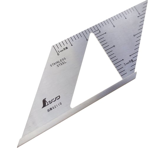 Изображение товара Угловой шаблон Shinwa 172 х62мм, с доп. углом 90 М00013228