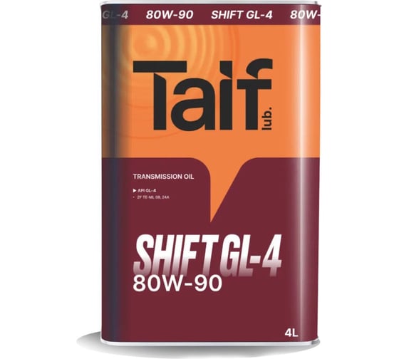 Изображение товара Автомобильное масло TAIF SHIFT GL-4 80W-90, 4 л 214034