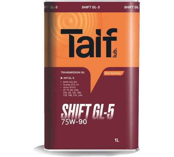 Изображение товара Автомобильное масло TAIF SHIFT GL-5 75W-90, 1 л 214045