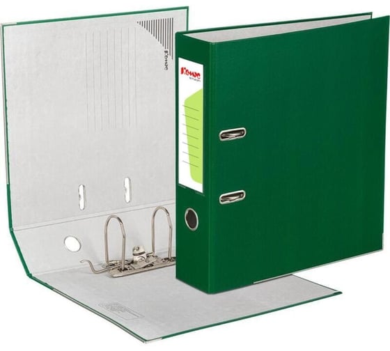 Изображение товара Папка-регистратор Комус с арочным механизмом Экономи, 80мм, зеленая 1017485