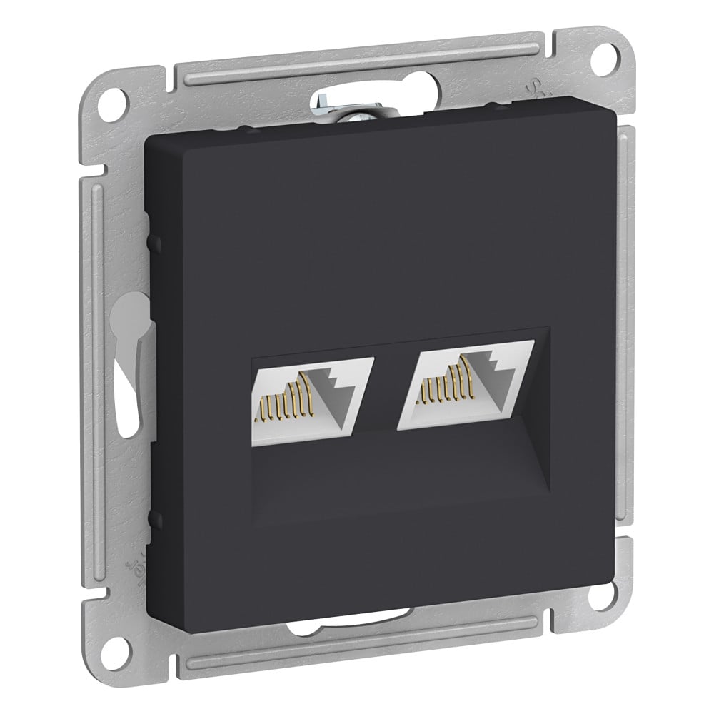Изображение товара Двойная компьютерная розетка RJ45 Cat 5E Systeme Electric ATLASDESIGN