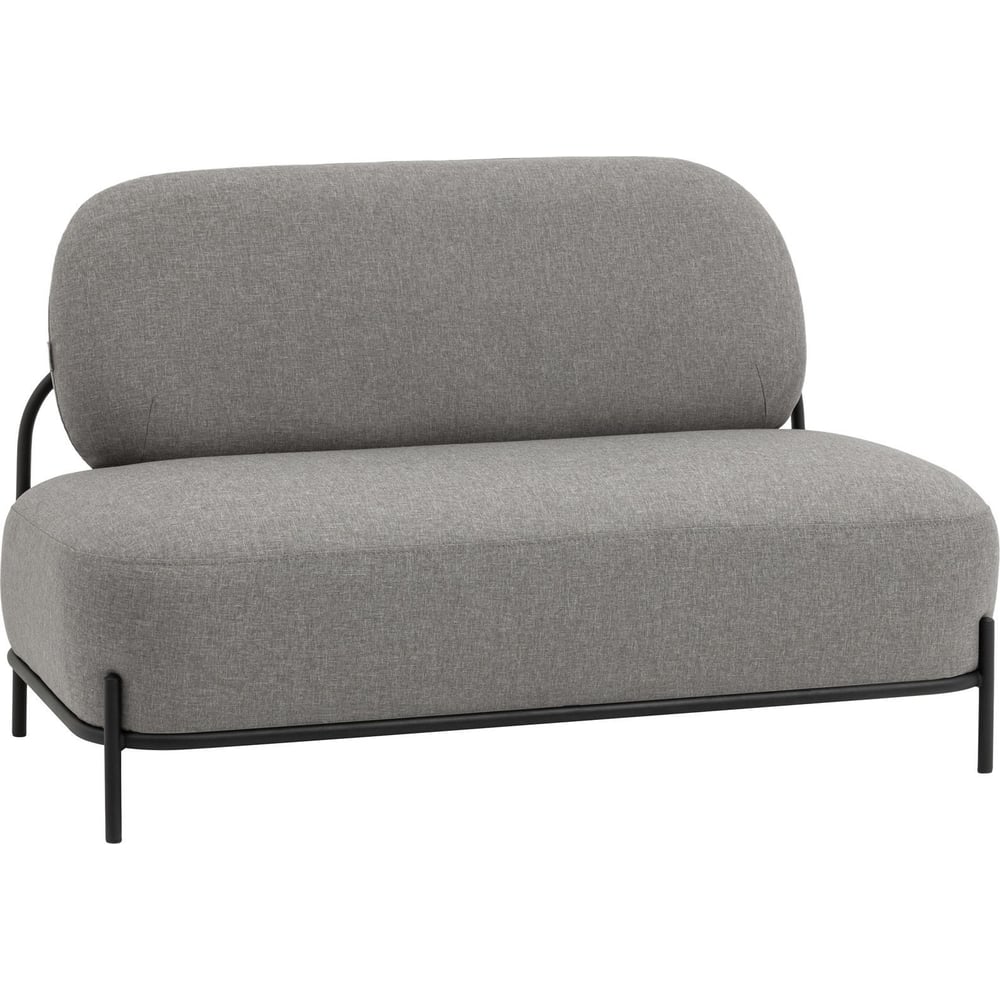 Изображение товара Диван Груп Стоун рогожка серый современный из металла с ящиком