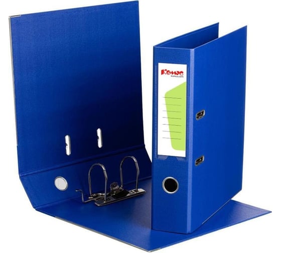 Изображение товара Папка-регистратор Комус Стандарт, 75мм, синяя 172042