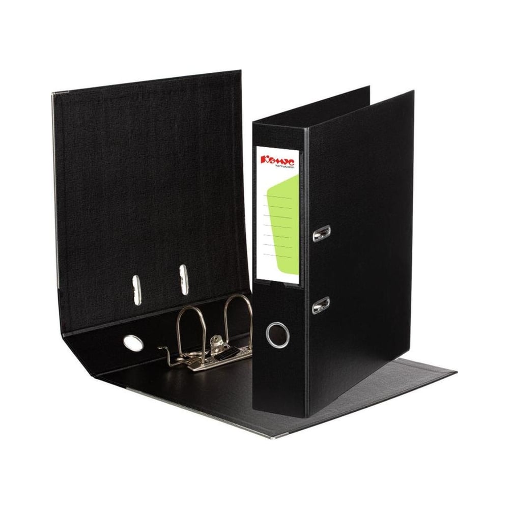 Изображение товара Папка-регистратор Комус Стандарт 75мм черная для документов A4