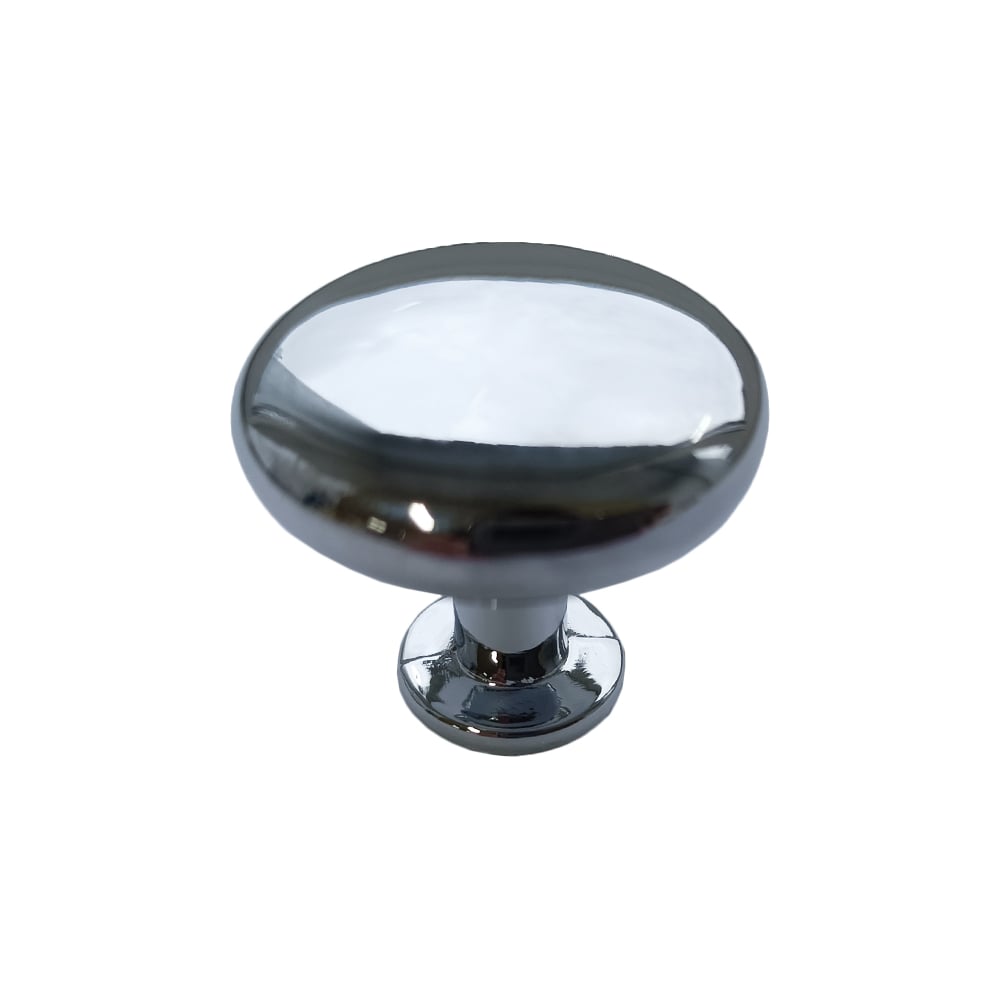 Изображение товара Мебельная ручка-кнопка Trodos 9095 алюминий, хром 303581