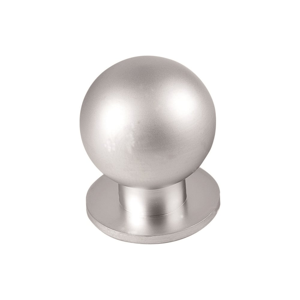 Изображение товара Мебельная ручка-кнопка ZY-108 из сплава ЦАМ матовый хром сучасный дизайн