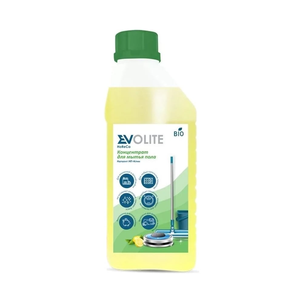 Изображение товара Средство для мытья полов Малахит МП-Клин EVOLITE 307.1 1л нейтральное