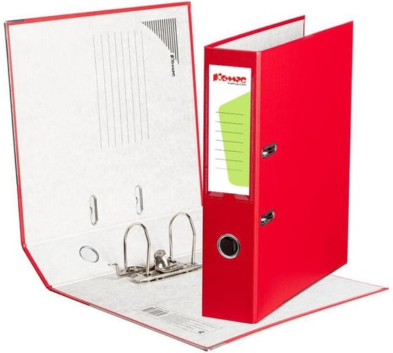 Изображение товара Папка-регистратор Комус Экономи, 75мм, красная 172029