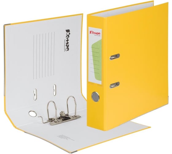 Изображение товара Папка-регистратор Комус Экономи, 75мм, желтая 172032