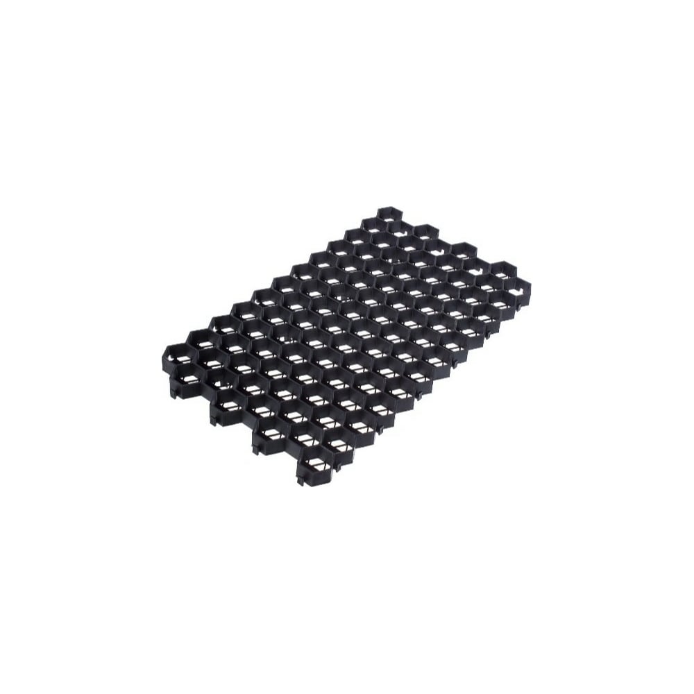 фото Газонная решетка gidrolica 70х40х3,2 см - пластиковая черная, клетка с250 608