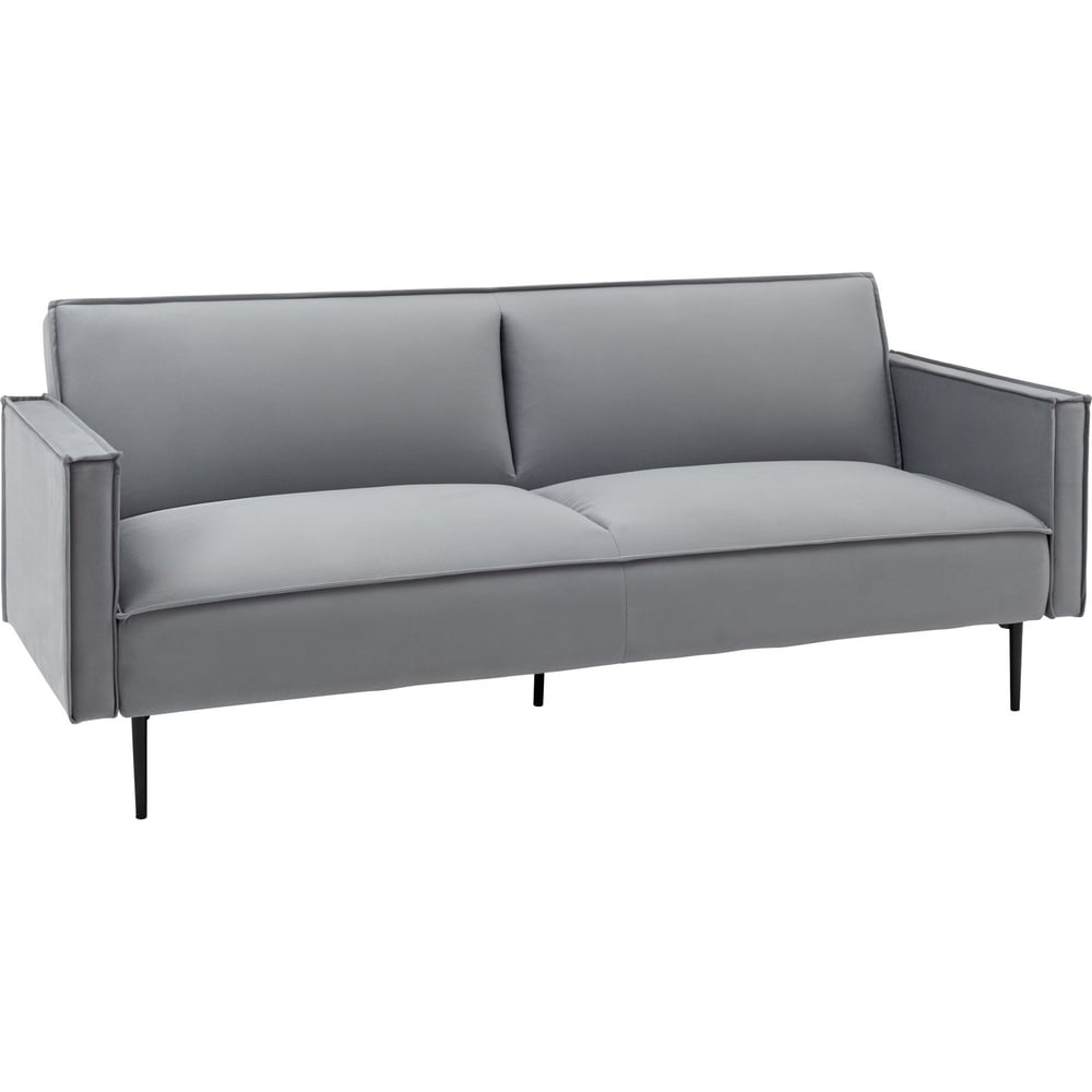 Изображение товара Диван прямой раскладной с ящиком велюр серый Стул Груп Кассель vd-cassel-vl12