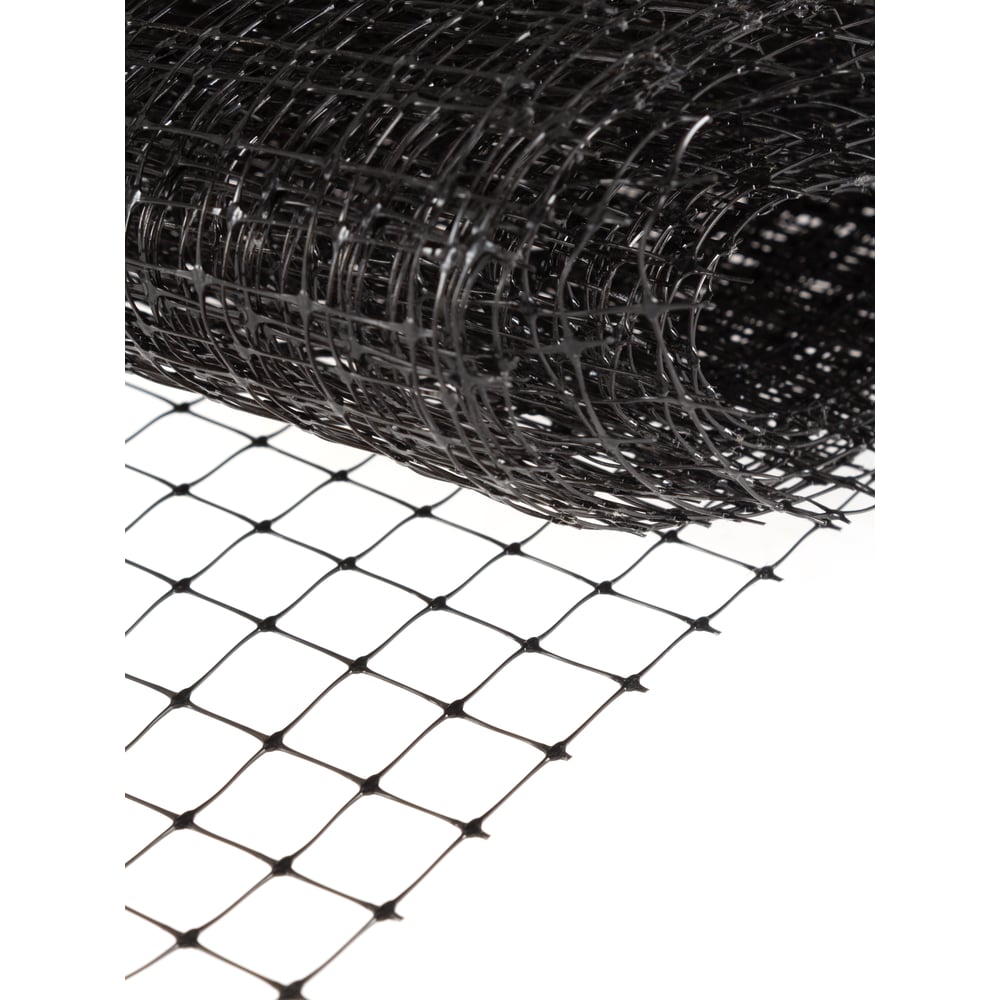 Изображение товара Сетка для армирования полов ЧЗМ С4 45x45 черная 25м рулон