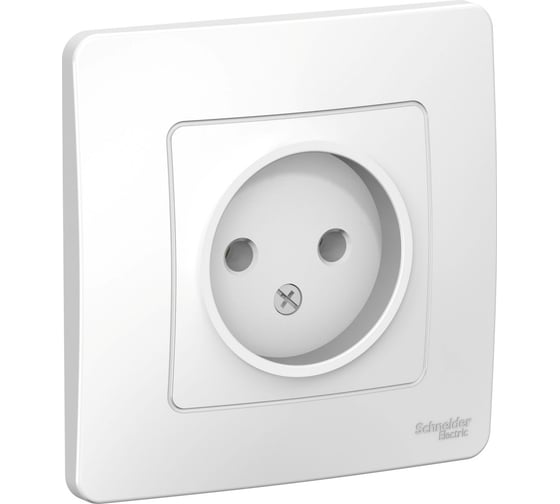 Изображение товара Розетка Systeme Electric BLANCA без заземления без шторок БЕЛЫЙ BLNRS000011