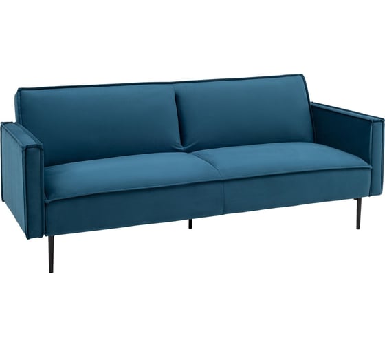 Изображение товара Диван прямой раскладной Стул Груп Кассель велюр синий vd-cassel-vl54