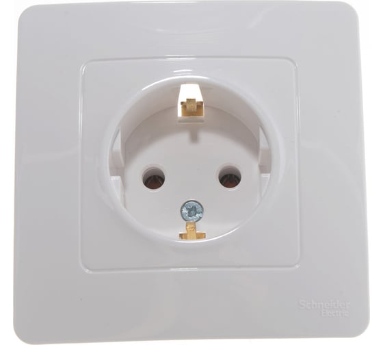 Изображение товара Розетка Systeme Electric BLANCA с заземлением без шторок, БЕЛЫЙ BLNRS001011