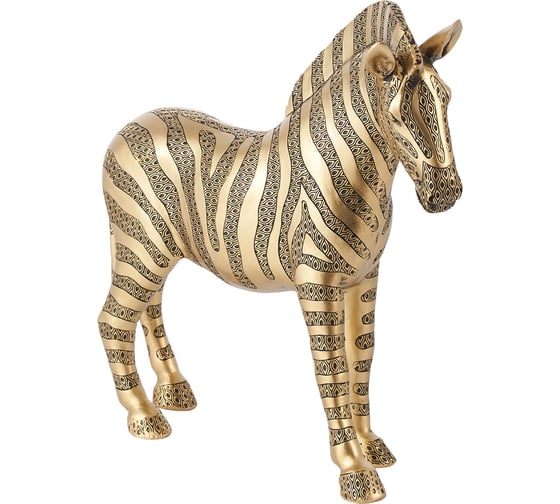Изображение товара Статуэтка Gipfel GOLDEN ZEBRA. Цвет: золотистый. Материал: полирезина. 43078