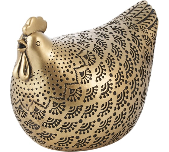 Изображение товара Статуэтка Gipfel GOLDEN HEN. Цвет: золотистый. Материал: полирезина. 43065