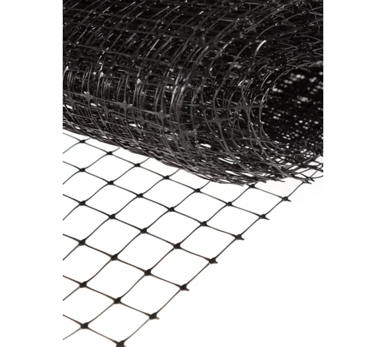 Изображение товара Сетка для армирования полов ЧЗМ С6, черная 45x45, 2x50 6946