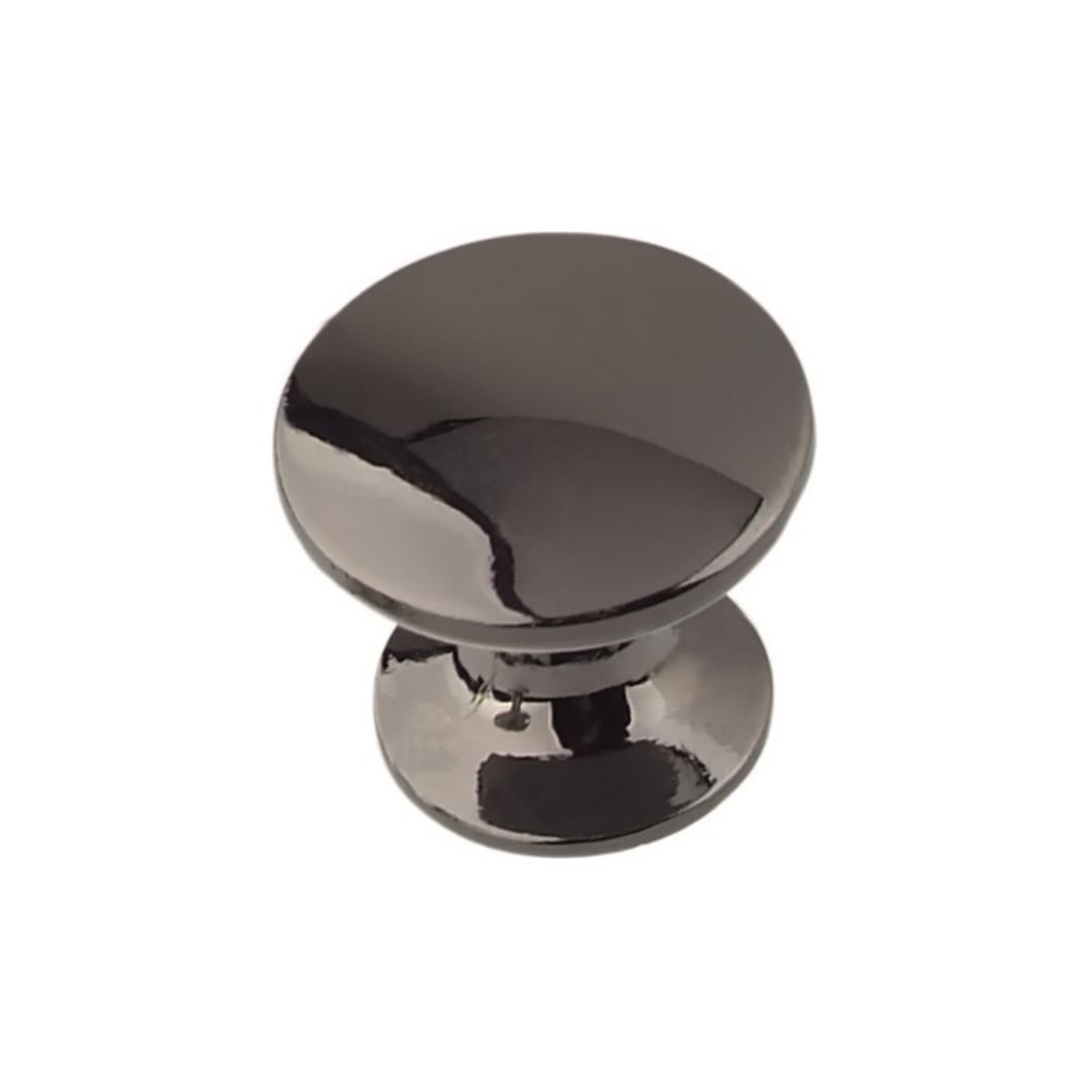 Изображение товара Мебельная ручка-кнопка Trodos ZY-84 сплав ЦАМ, черный 303041