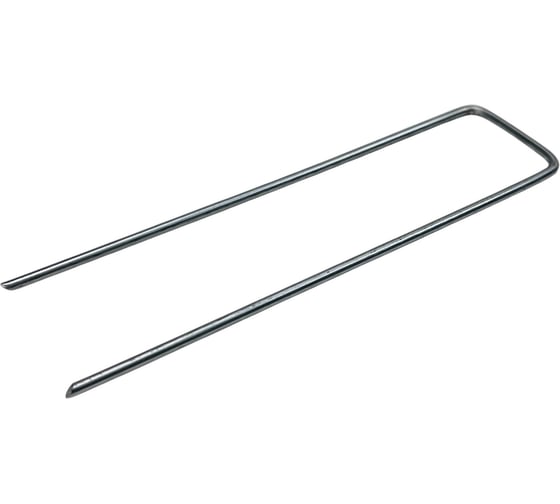 Изображение товара Скобы садовые ПРОГРЕССТЛТ П-образные, для агротекстиля, оцинкованные, 3 мм, особопрочные, 20 штук СКП020